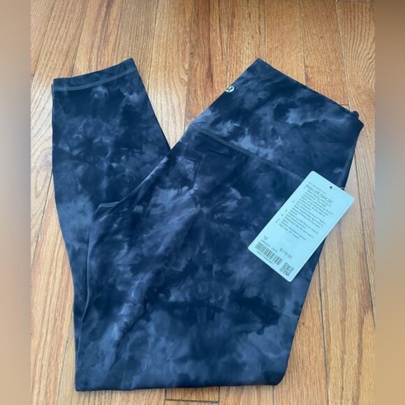 NWT lululemon align HR pant 25” diamond dye pitch graphite grey - Picture 3 of 11